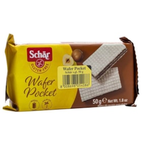 Wafer pocket com recheio de creme de avelã sem glúten 50g Schär