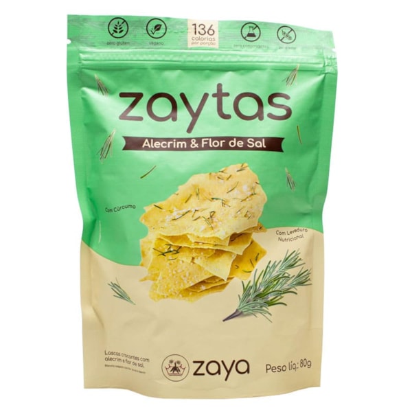 Zaytas Sabor Alecrim & Flor De Sal 80g Zaya